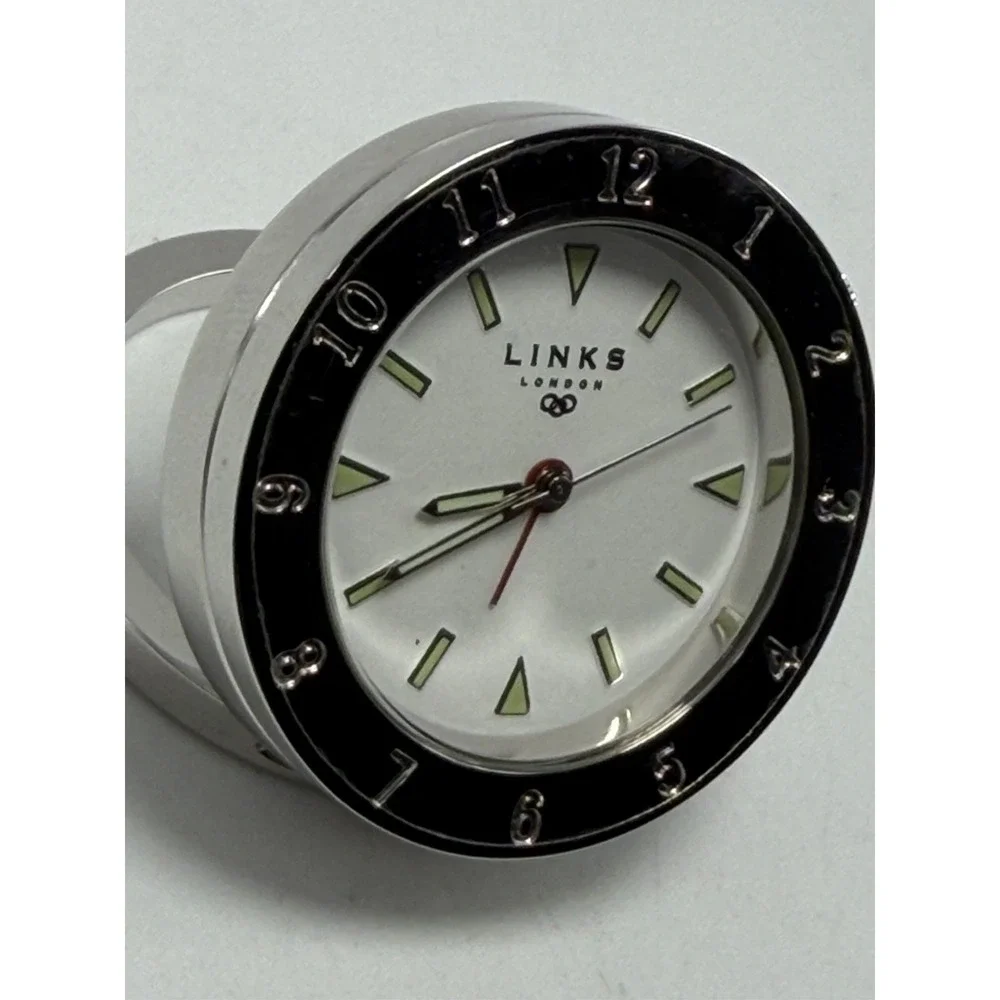 Links‎ Of London New Battery Travel Alarm Mini Desk Clock 40MM